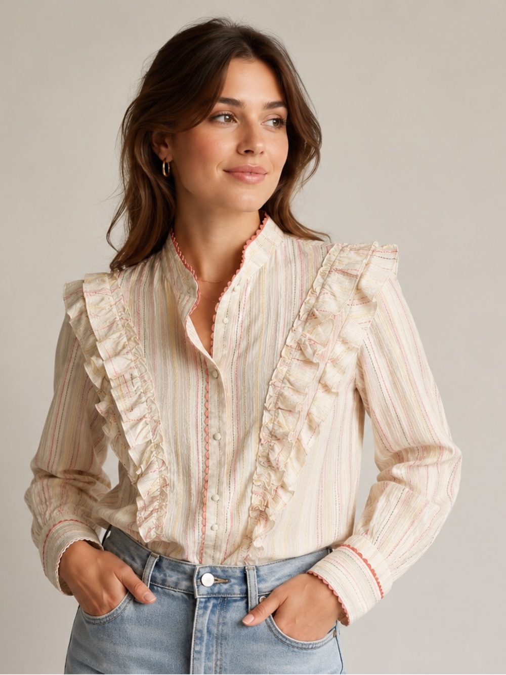 Hemant & Nandita Women’s Blouse – Size M